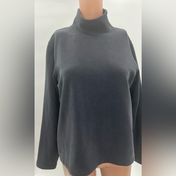 Lands' End Women's Lightweight Fitted Long Sleeve Turtleneck Size 10-12 - Picture 6 of 7